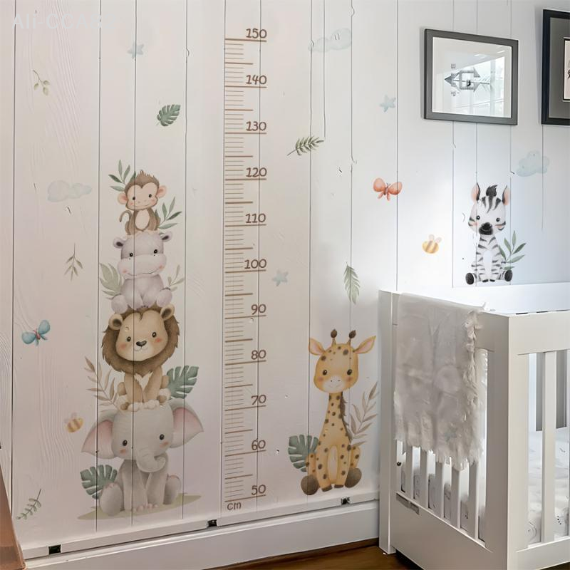 SHIDWJ Children's Growth Chart – обзор и цена Baby Nursery Jungle Animals