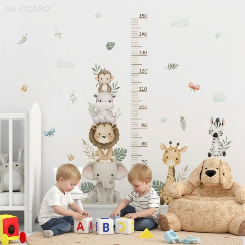 SHIDWJ Children's Growth Chart – обзор и цена Baby Nursery Jungle Animals