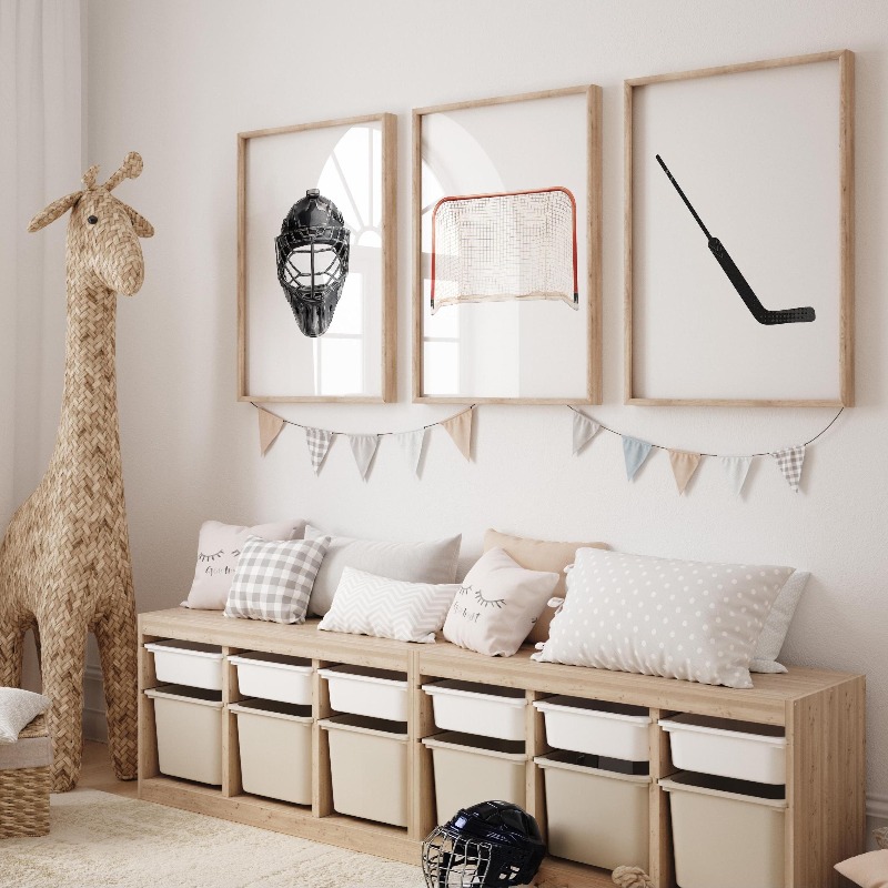 Ice Hockey Nursery Wall Art Mi – обзор и цена Baby Nursery Themes Boy