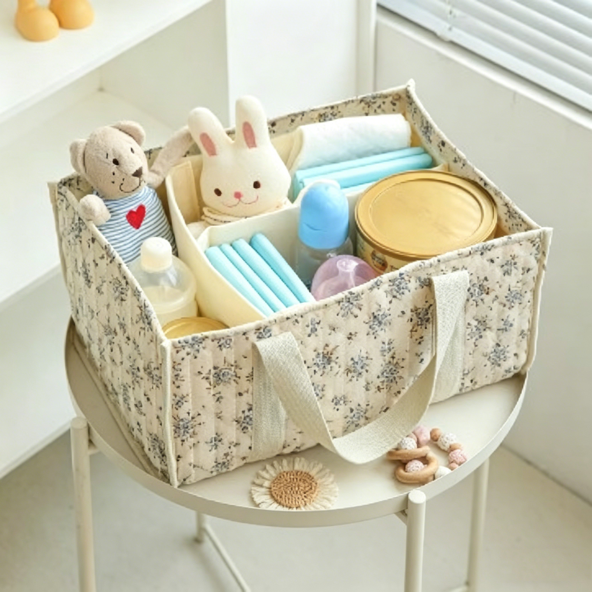 Floral Diaper Caddy Organizer, – обзор и цена Baby Nursery Bags