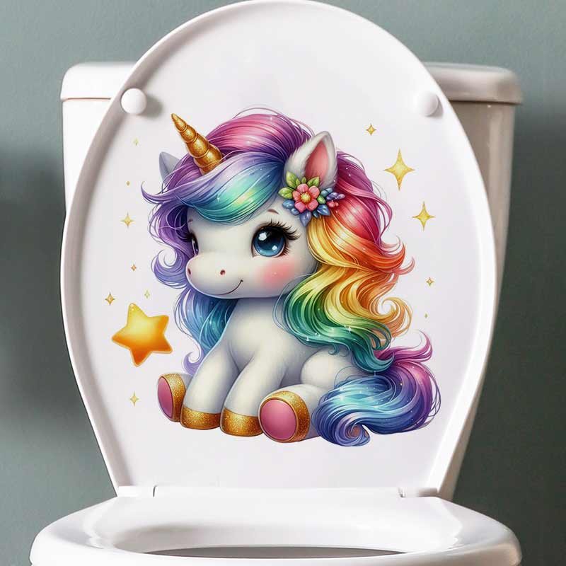 Cute Rainbow Unicorn Wall Stic – обзор и цена Baby Nursery Mural Wallpaper