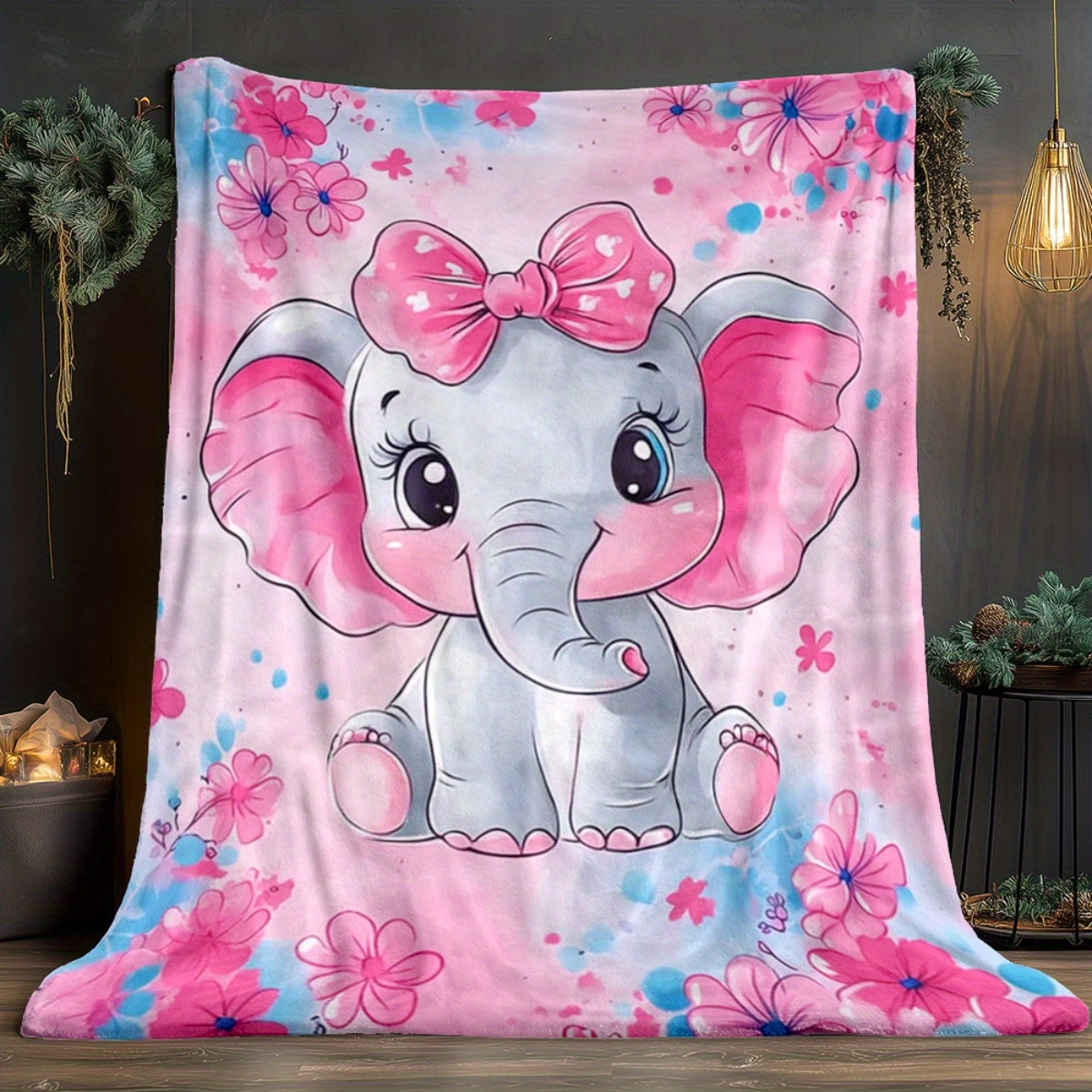 1pc Cute Pink Elephant with Bo – обзор и цена Baby Nursery Themes Girl