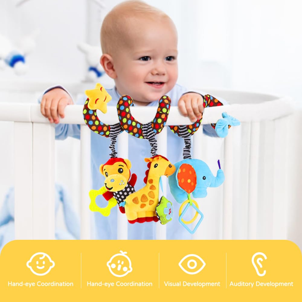 Baby Car Seat Stroller Spiral  – обзор и цена Crib Mobile Musical