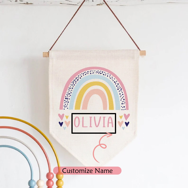 Personalised Name Banner Rainb – обзор и цена Baby Nursery Themes Girl