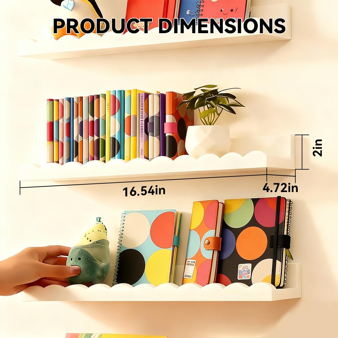 Nursery Book Shelves, Set of 4 – обзор и цена Baby Nursery Shelves