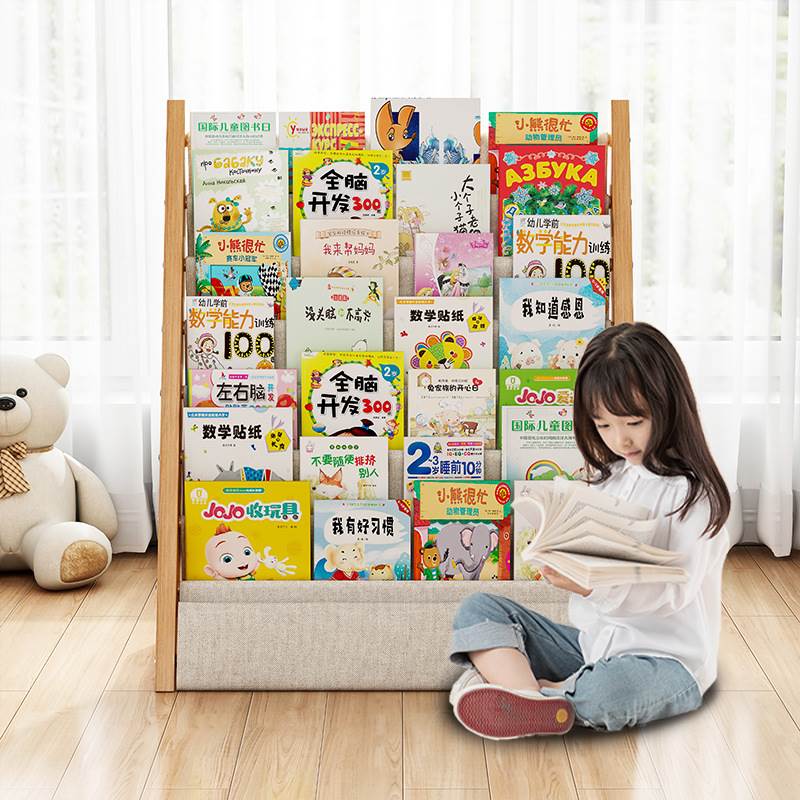  Wood Children's Bookshelf Flo – обзор и цена Baby Nursery Shelves