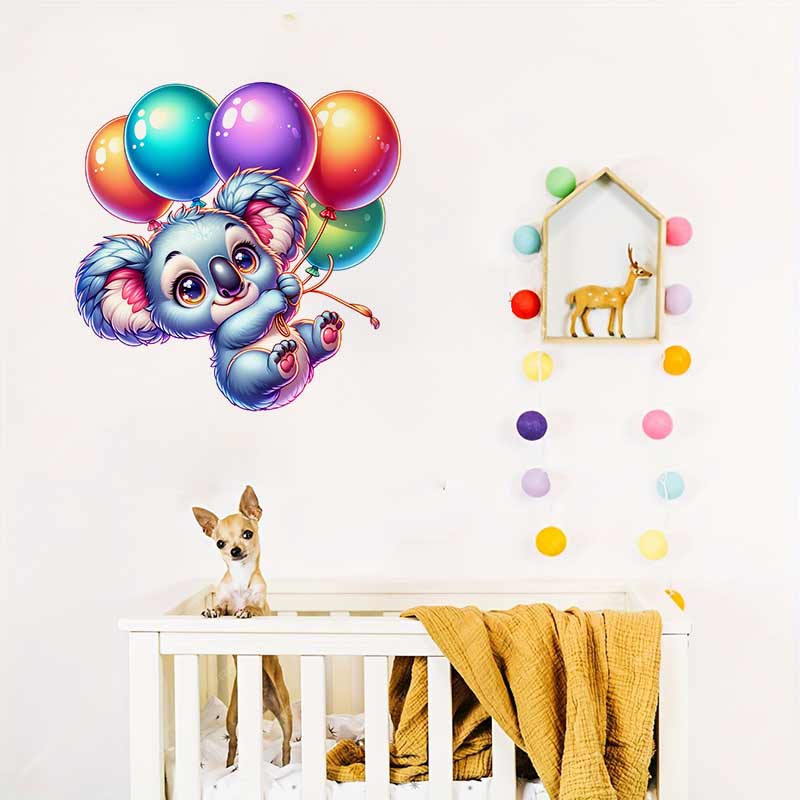 Cute Koala Wall Sticker Baby K – обзор и цена Baby Nursery Mural Wallpaper