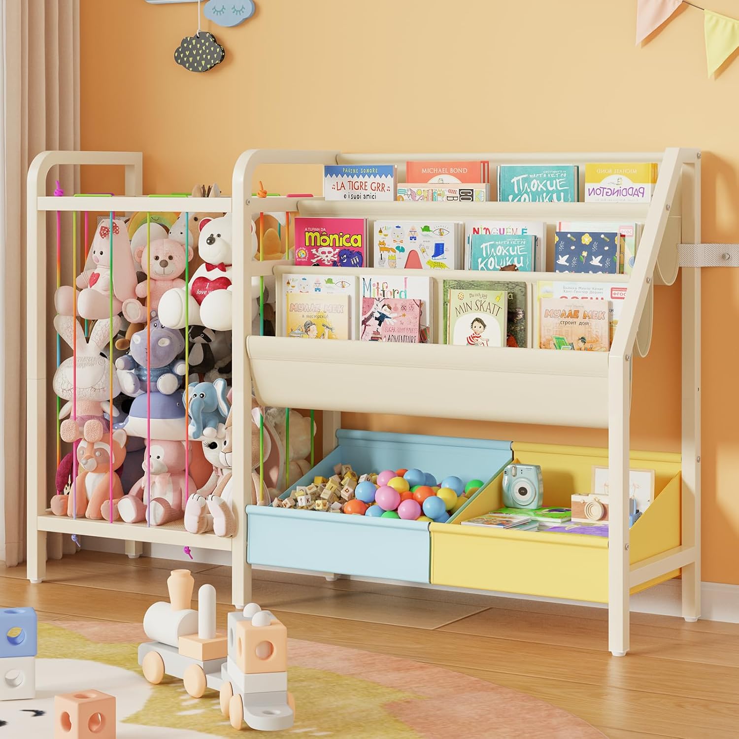 B5 Kids Bookshelf and Toy Stor – обзор и цена Baby Nursery Shelves