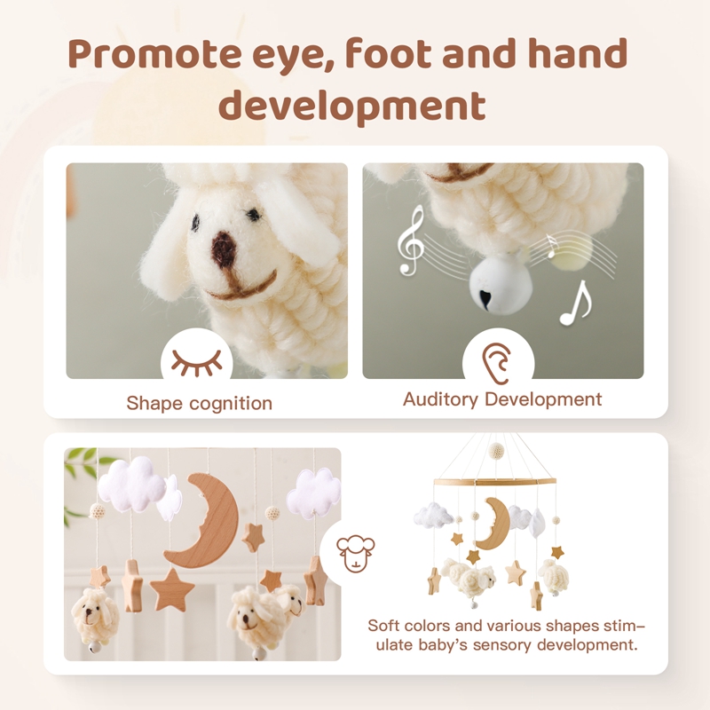 Wooden Baby Rattle Mobile 0-12 – обзор и цена Crib Mobile Musical