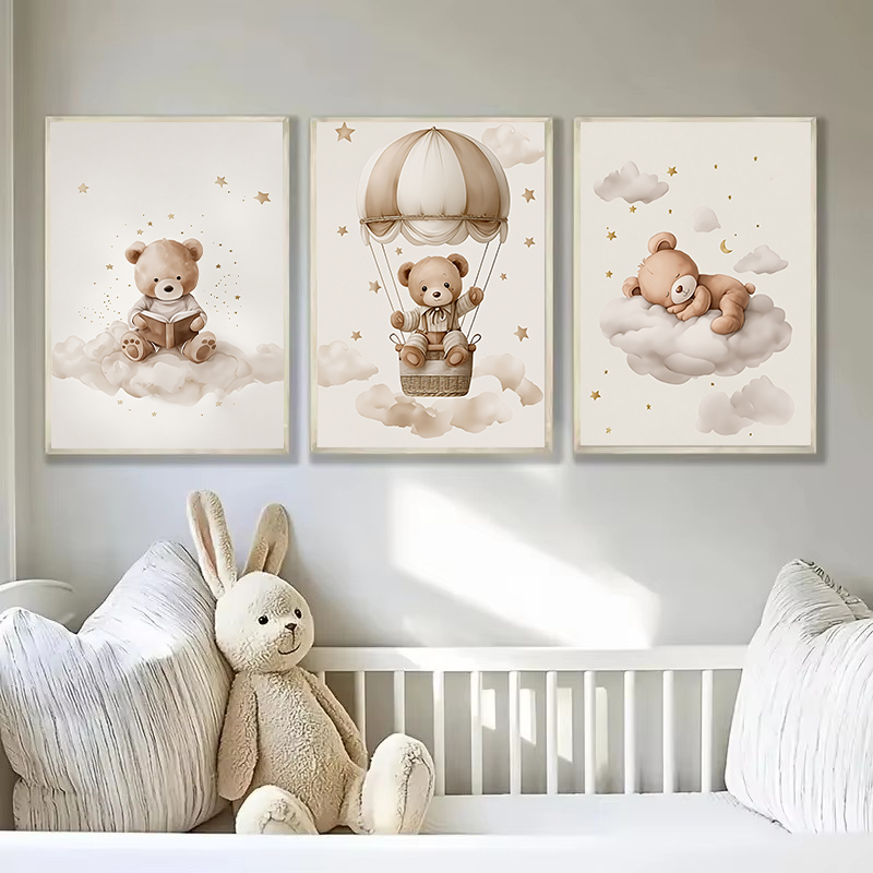 3pcs/set Bohemian Teddy Bear A – обзор и цена Baby Nursery Art
